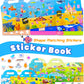 Walenced Puffy Reusable Sticker Book For Toddlers 2-4 Years, 3 Sets Stickers For Kids, Toddler Sticker Book Ages 1-3, 95 Pcs Tod