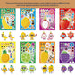 24 Sheets Make Your Own Fruit Stickers Make A Face Stickers For Kids Toddlers With Cartoon Fruit Summer Hawaii Theme Characters