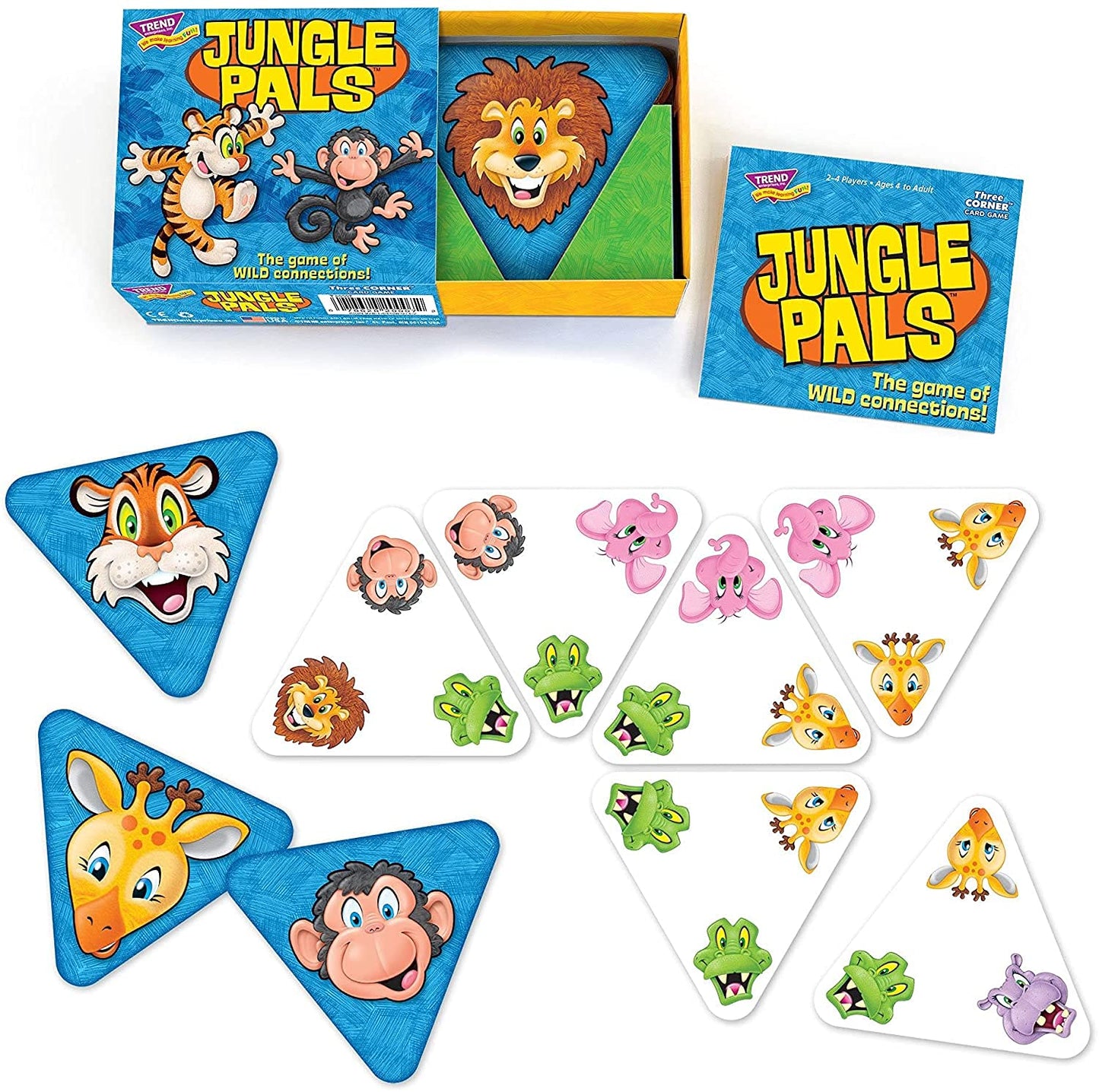 Jungle Pals Three Corner Card Game
