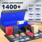 Komick Ultimate 6-in-1 Card Deck Box Set with Playmat Dice Tray, Large MTG Card Storage Box with 5 PCS Deck Case 2400+ Unsleeved