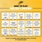 Diced Cheese Glow-in-the-Dark Dice Game - Fun for Ages 15+ - 1 Pack - No Math or Scorecards Needed