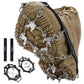 crampons Upgraded 19 Spikes with 304 Stainless Steel chain Ice Snow grips Traction cleats System Safe Protect for Walking, Joggi