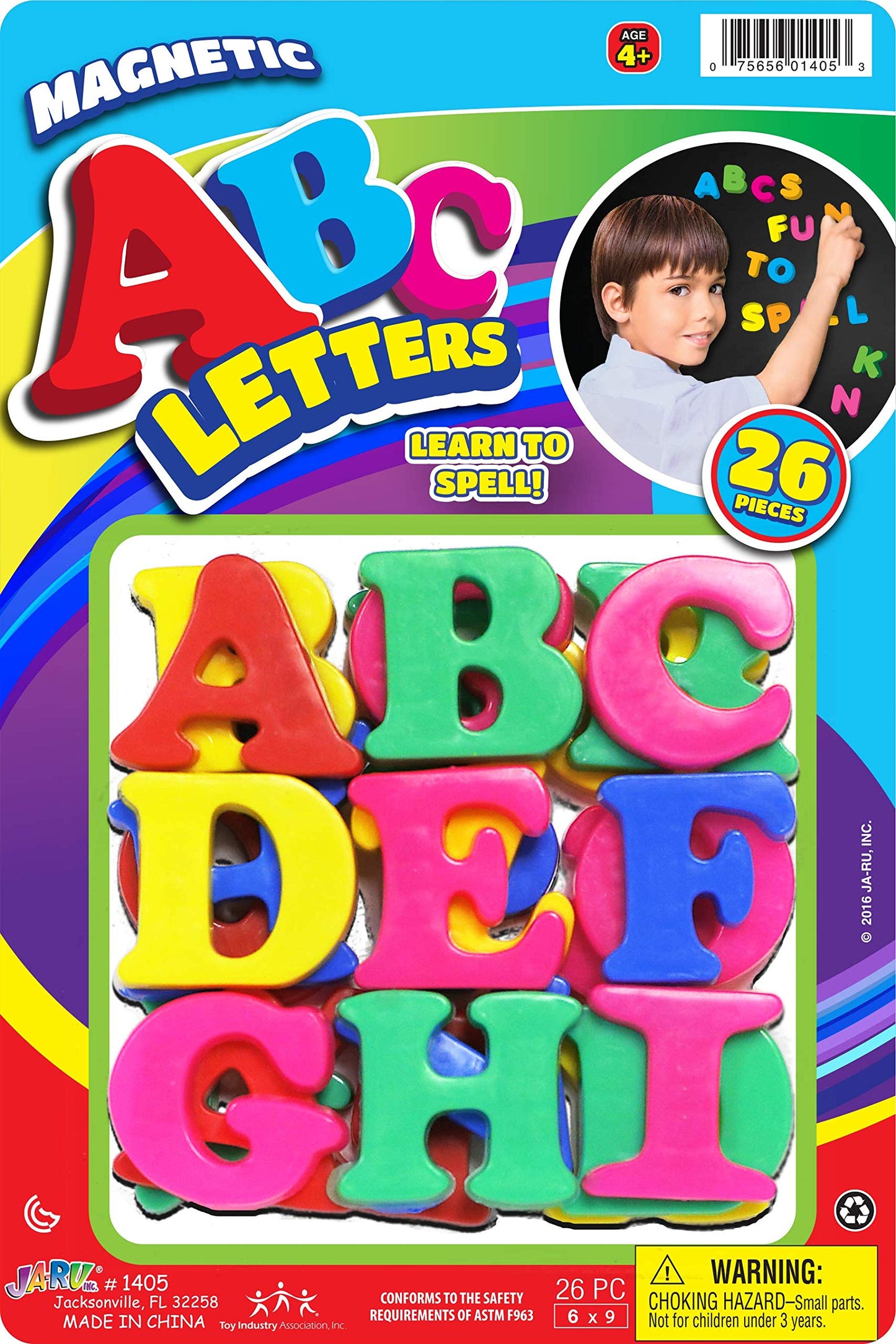 Ja-Ru Magnetic Letters And Numbers (2 Pack) Fun Colorful Fridge Magnets For Kids. Counting Number & Alphabet Learning Toys. Preschool & Kindergarten School Supplies. 1405-2P