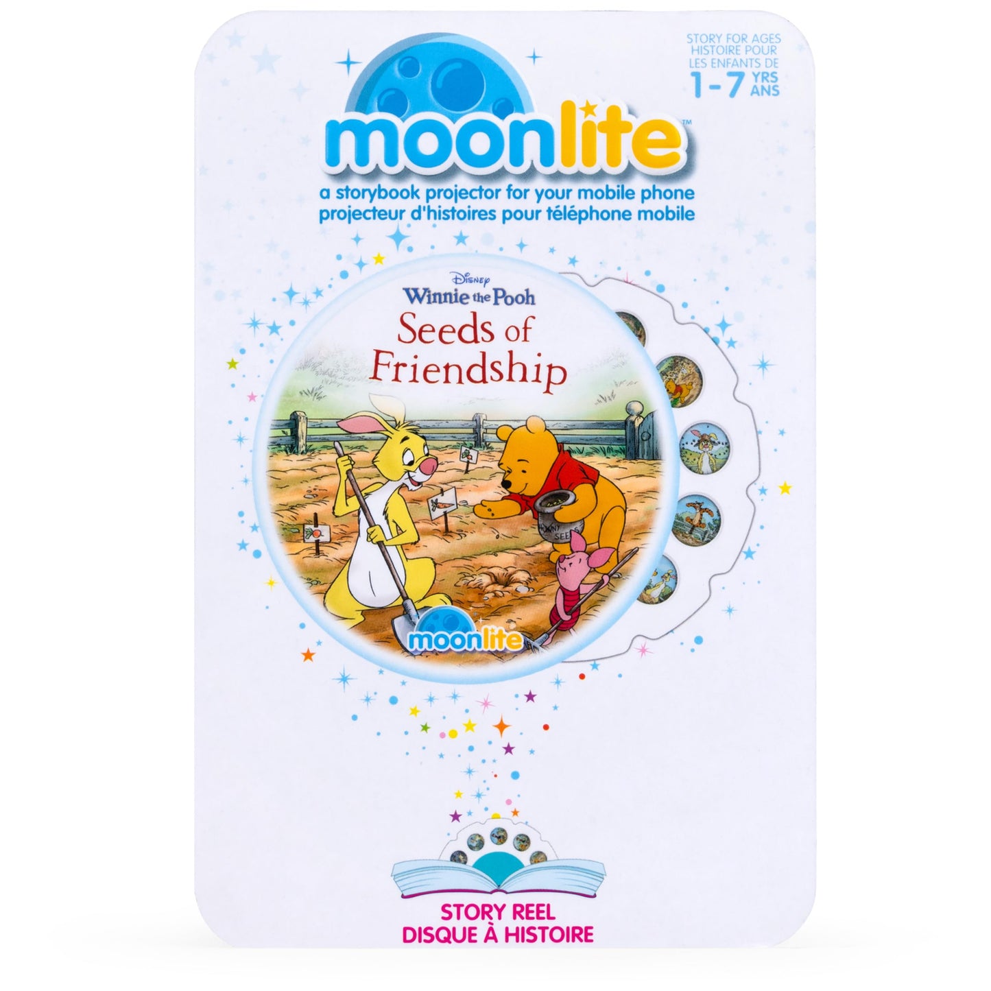 Moonlite Storybook Reels For Flashlight Projector, Kids Toddler | Disney’S Winnie The Pooh: Seeds Of Friendship | Single Reel Pack Story For 12 Months And Up