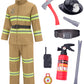 Avady Firefighter Costume for Kids Fireman Costume for Boys Halloween Costume Cosplay Dress Up