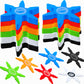 Fahacop 60 Pcs 4 Inch Ninja Throwing Stars Foam Stars Throwing Foam Star Toys for Kids Boys Ninja Theme Party Favors Halloween C