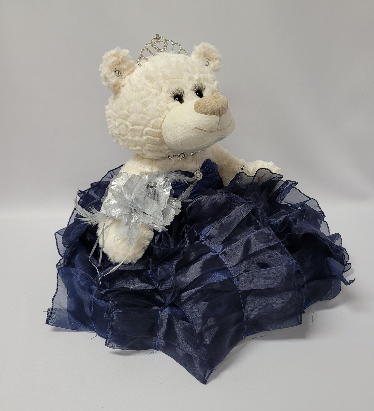 Kinnex Collections Since 1997 20'' Quince Anos Quinceanera Last Doll Teddy Bear With Dress (Centerpiece) ~ Arc16831-16R (Navy Bl