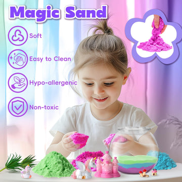 Vigorfun Unicorn Terrarium Kit For Kids - Creative Led Night Light Gifts For Girls Birthday Age 3+, Diy Arts & Crafts Light Up K