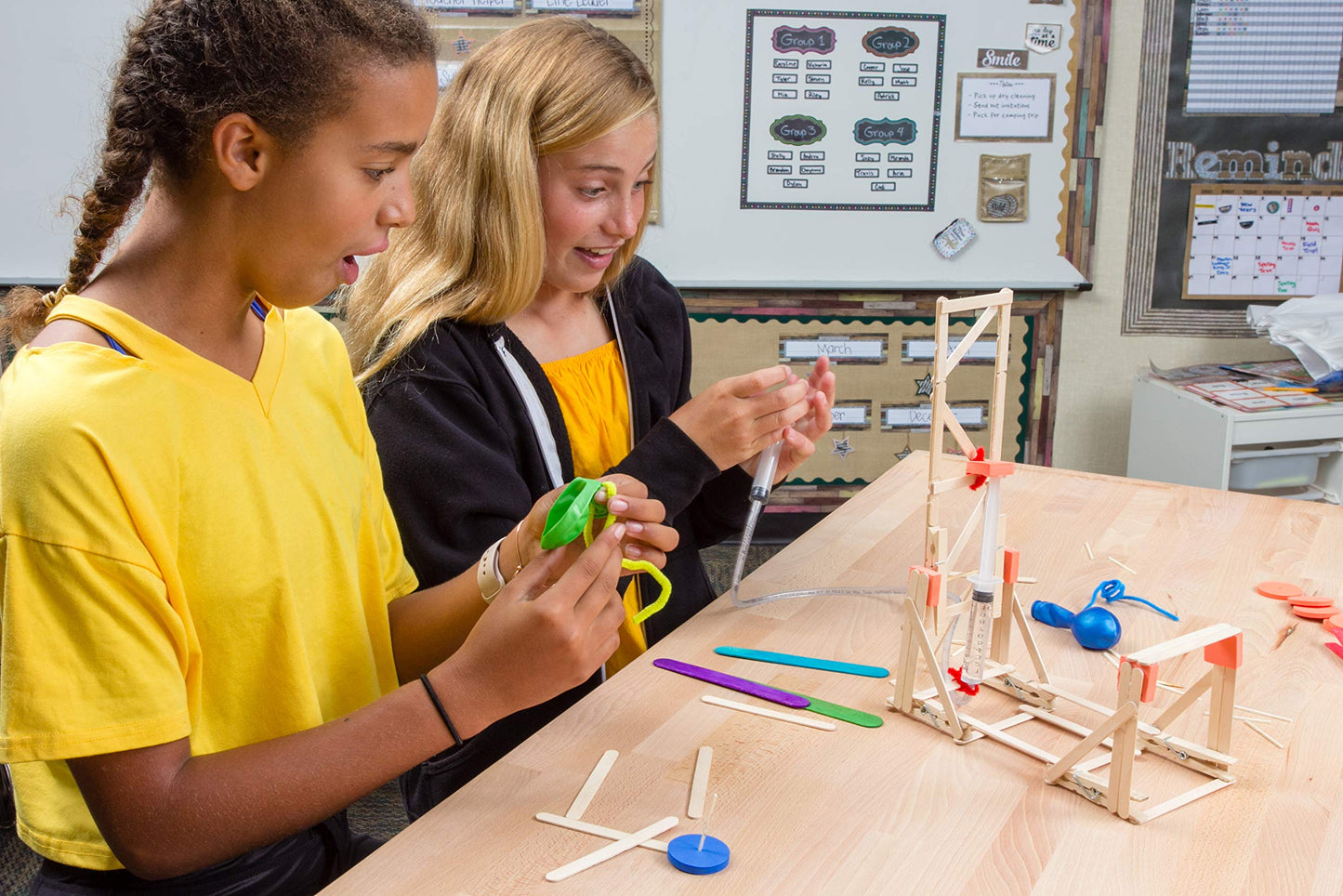 Teacher Created Resources STEM Starters Hydraulics Kit - Project, Student, Education, Craft - 4Height x 11Width x 13.50Length -