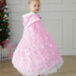 Purfeel Girls Elsa Cape Kids Warm Hooded Cloak Dress Up Princess Cape M 3-6Years