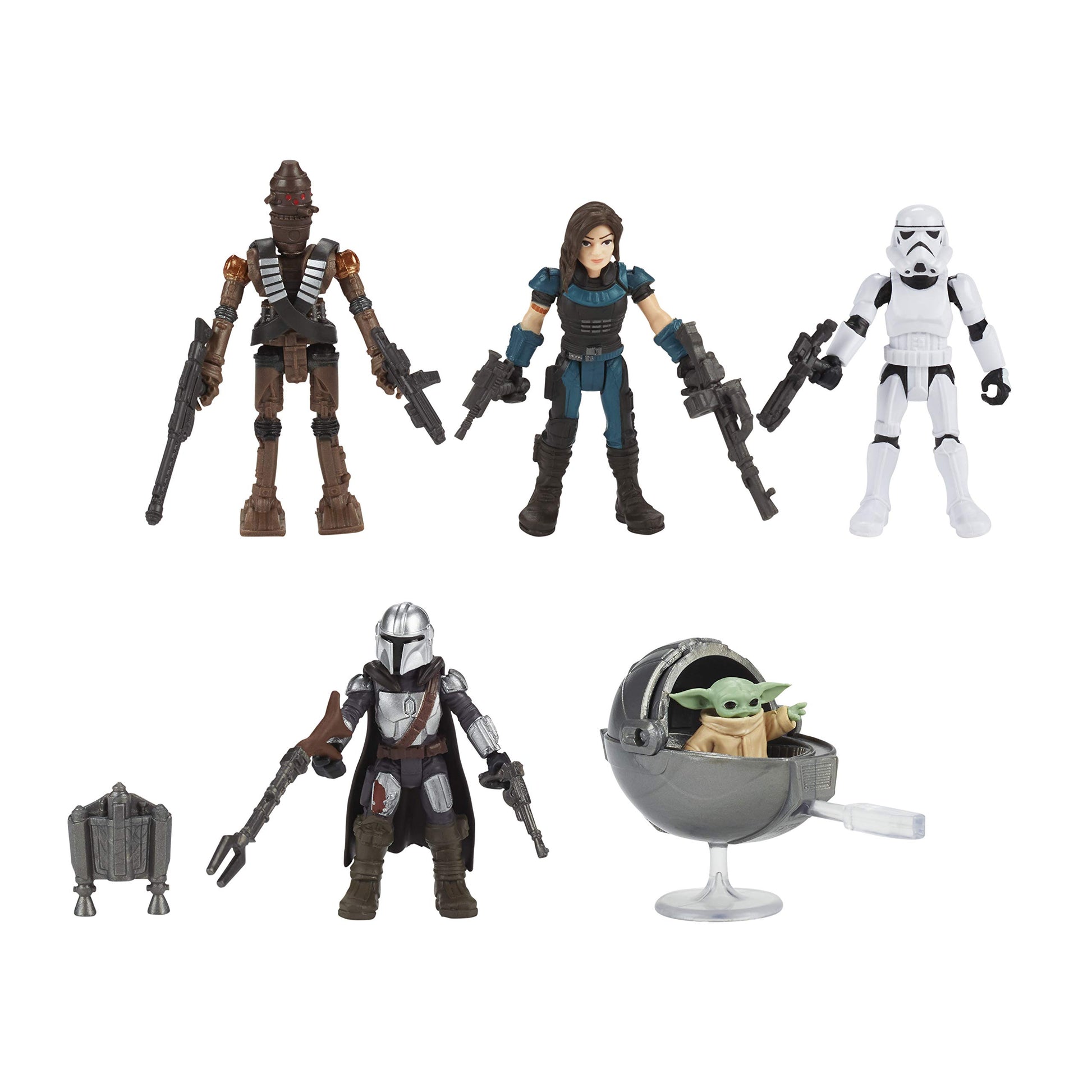 Star Wars Mission Fleet Defend The Child 2.5-Inch-Scale Figure 5-Pack With Accessories, Toys For Kids Ages 4 And Up