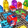 Magnetic Tiles Road Car Set, Toddler Magnetic Building Blocks Toys For 3 4 5 6 7 Year Old Boys Girls, Kids Montessori Stem Sensory Preschool Classroom Educational Learning Games Easter Birthday Gifts