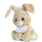 Aurora Inspirational Precious Moments Floppy Bunny Stuffed Animal - Cherished Memories - Enduring Comfort - Brown 8.5 Inches