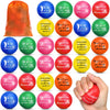Glimin 48 Pcs Motivational Stress Balls Colorful Foam Balls Inspirational Quote Hand Exercise Balls with Drawstring Bag Employee
