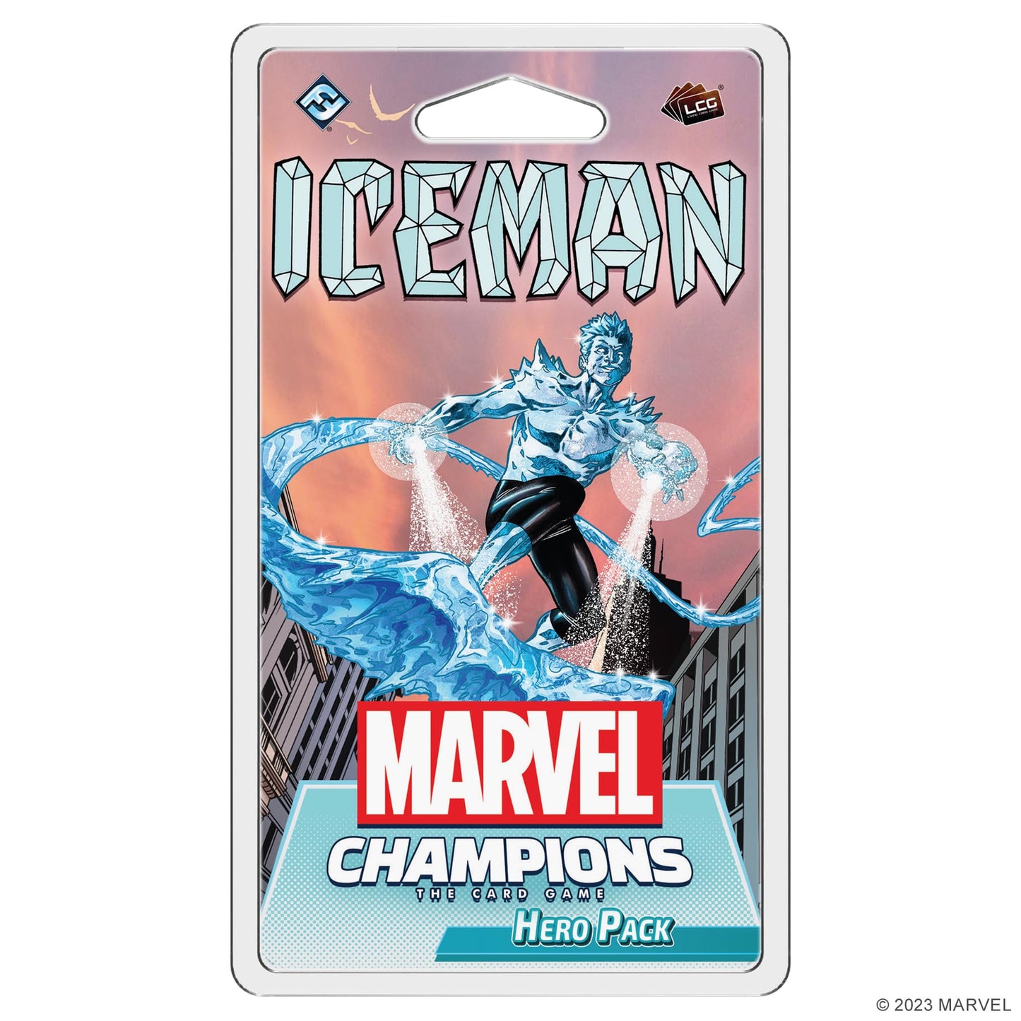 Fantasy Flight Games Marvel Champions The Card Game Iceman Hero Pack - Superhero Strategy Game, Cooperative Game For Kids And Ad