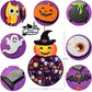 THAWAY DIY Halloween Felt Pumpkin Witch Hanging Decor for Kids Felt Crafts and Kits Adhesive Ornaments Halloween Party Favor Dec
