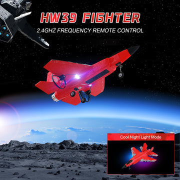 Rc Plane 2Ch Rc Airplane Toys Hw39 Fighter 2.4Ghz Remote Control Plane Rc Airplane Rtf Ready To Fly For Beginner, Kids And Adult