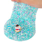 Snowman Glitter Blue & White Sequins Slime - Good Stretchy Crunchy Sensory Toy, Party Favors for Kids, Girls & Boys Gifts for Bi