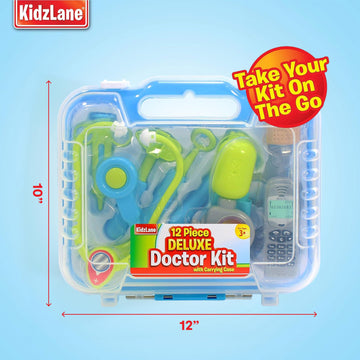 Kidzlane Doctor Kit for Kids | Kids Doctor Playset with Electronic Stethoscope | Toy Medical Kit for Kids | Pretend Play Doctor
