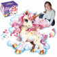 Jumbo Shimmery Floor Puzzle For Kids,Unicorn Jigsaw Large Puzzles,45 Piece Unicorn Puzzle For Toddler Ages 3-5,Children Learning Preschool Educational Toys,Birthday Gift For 4-8 Years Old