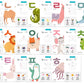 Stellarsol 40 Korean Flash Cards - 4x6 Dry Erase Hangul Flashcards (Gift Box)