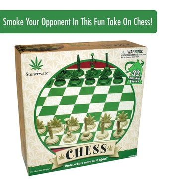 ICUP Stonerware Chess Set Game - Multi-colored Plastic - One Size - Model 00747