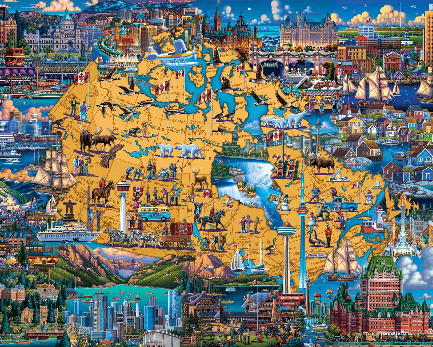 Dowdle Jigsaw Puzzle - Best Of Canada - 1000 Piece