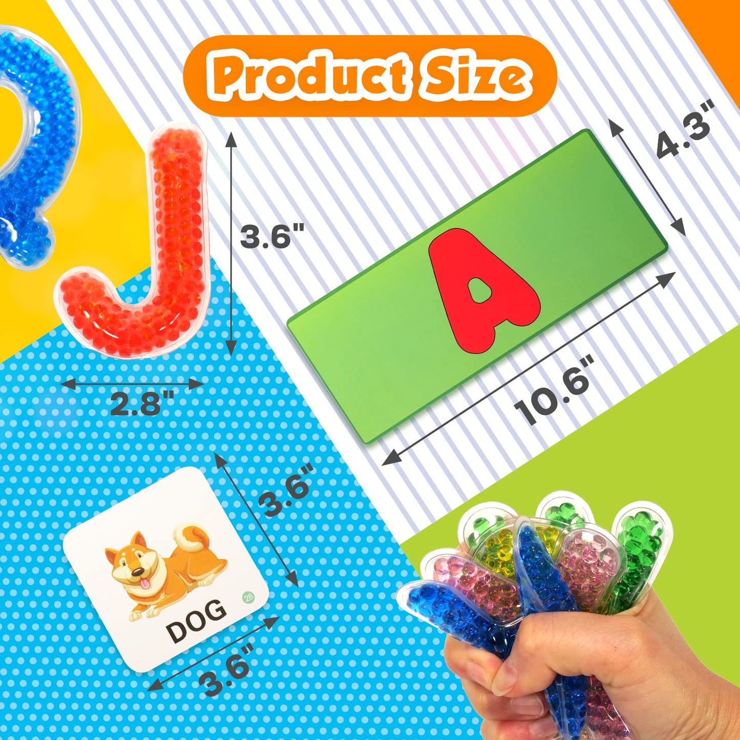 Alphabet Letters Sensory Toys - Short Vowel Reading Letters Spelling Games, Must Haves Sight Words Educational Toy, Fidget Sensory Toys For Autistic