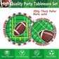 Football Party Supplies Tableware Set Football Theme Party Decorations Including Plates Napkins Cups Touchdown Tablecloth Banner