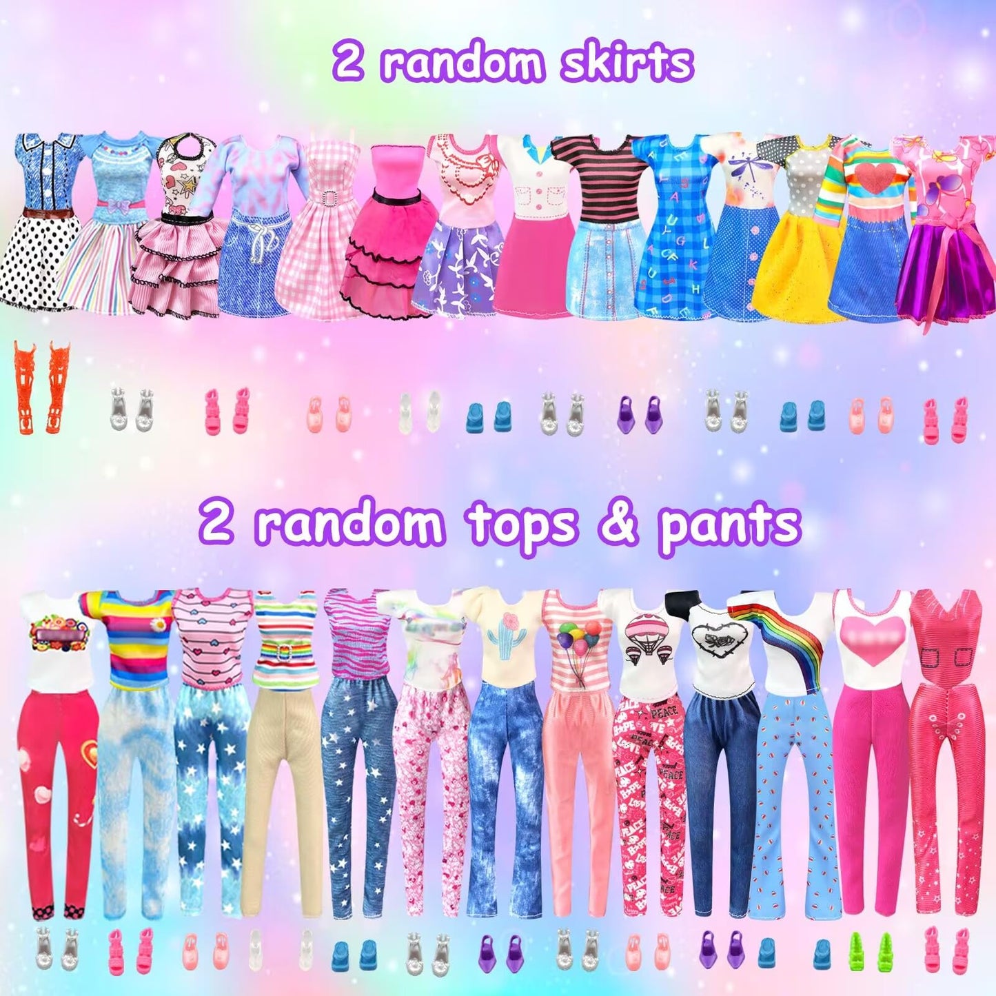 75 Pack Doll Clothes and Accessories with Doll Closet for 11.5 Inch Doll Fashion Design Kit Girl Doll Dress Up Including Wedding