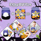 Cy2Side 12 Set Halloween Jesus Cross Stickers Scene For Kids, Make A Halloween Ghost Jar Sticker Scene With Pumpkin Witch, Make Your Own Jesus Light Stickers With Jar Scene, Diy Halloween Party Games