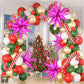 Hot Pink Star Balloons, 72 Pcs Star Foil Balloons, Explosion Starburst Cone Mylar Balloons Spike Balloons For Christmas Party Su