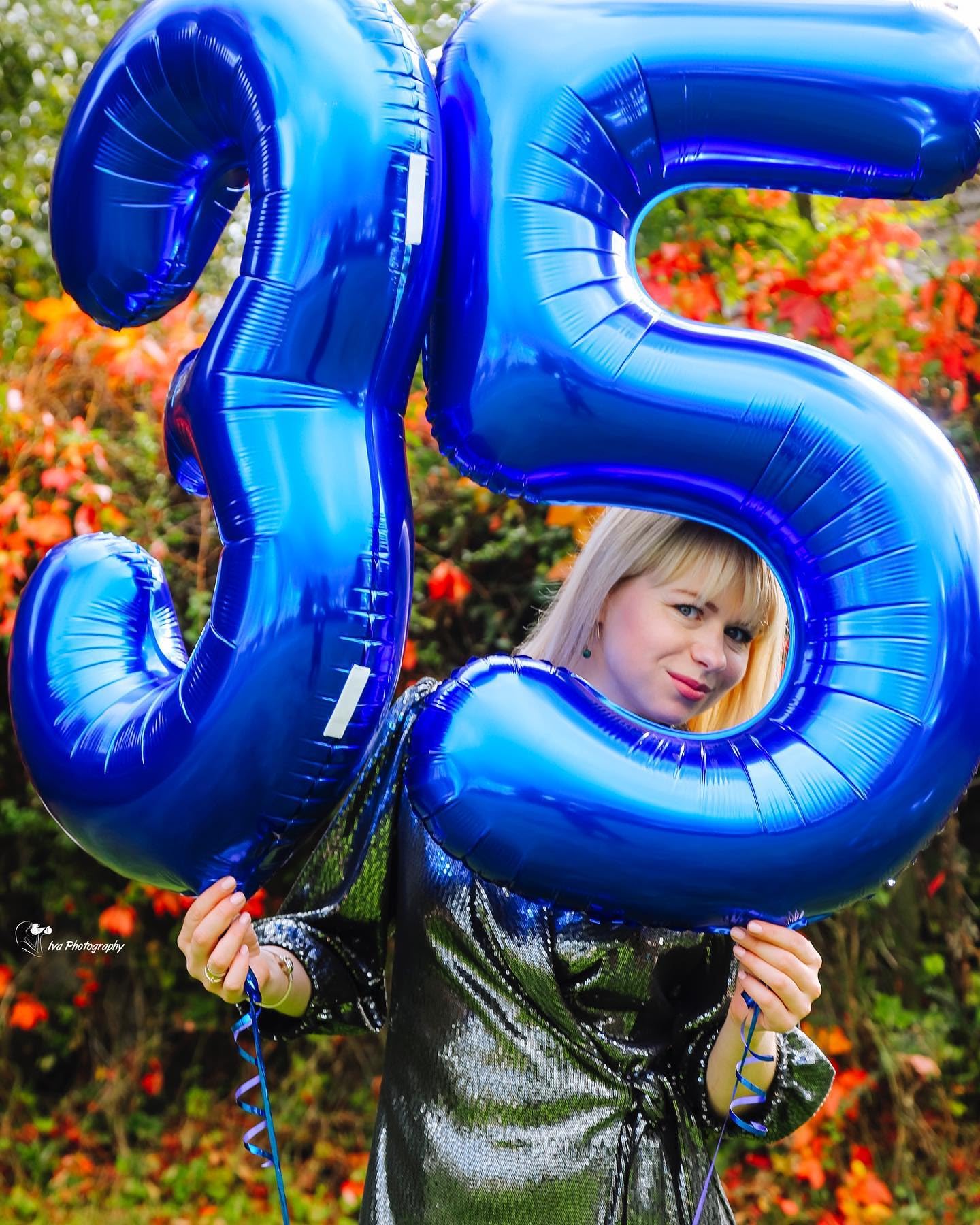 IWERP Navy Blue 50 Number Balloon, 40 Inch Foil Mylar, 50th Birthday Decorations for Women Men