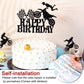 Zonon 20 Pieces Dirt Bike Birthday Decoration Dirt Bike Party Supplies Banner Cake Cupcake Topper For Motocross Themed Birthday Party Man Or Boy Riding Room Wall Decoration (Classic Style)