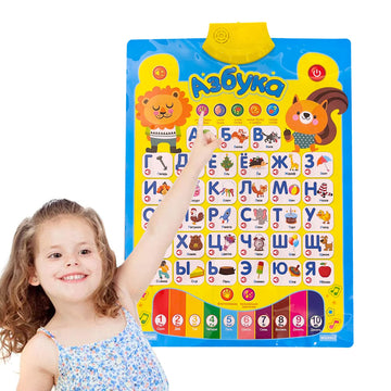 Russian Alphabet Poster For Kids,Russian Toys With Native Speakers,Learn Russian For Dummies All In One,Russian Books For Kids