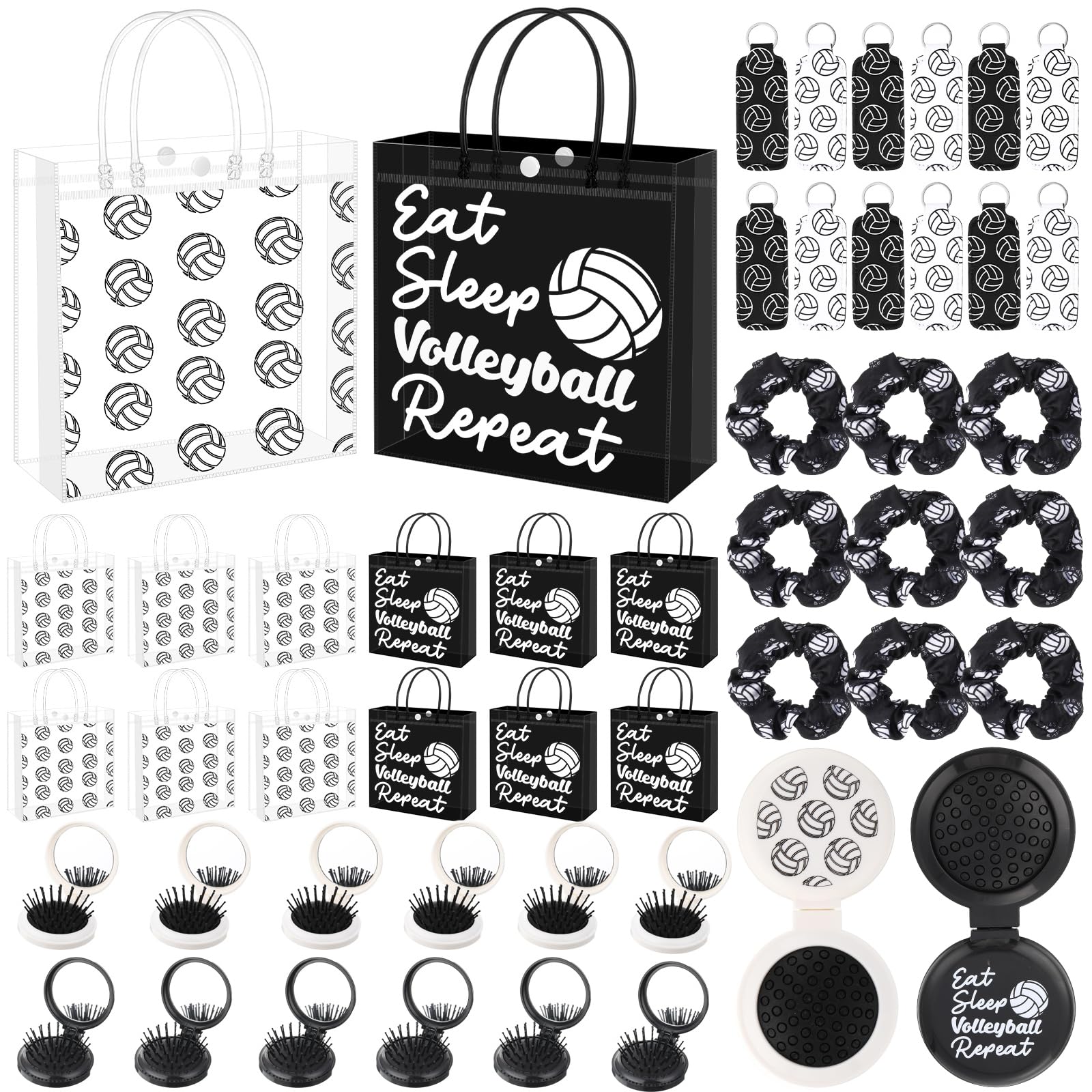 Liliaafar 48 Pcs Volleyball Party Favors Set Volleyball Team Gifts for Players, Birthday Party Supplies, Sports Accessories with