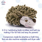 Soapsox Kids Exfoliating Bath Scrub (Hendrix The Hedgehog) - Soft Animal Toy Wash Cloth Sponge With Soap Pocket Insert - Fun Loo