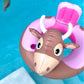 NPW Bull Pool Float Ring - Inflatable Vinyl Toy, Large Pink, FA-BULL-OUS, Perfect for Summer Adult Bachelorette Pool Decorations