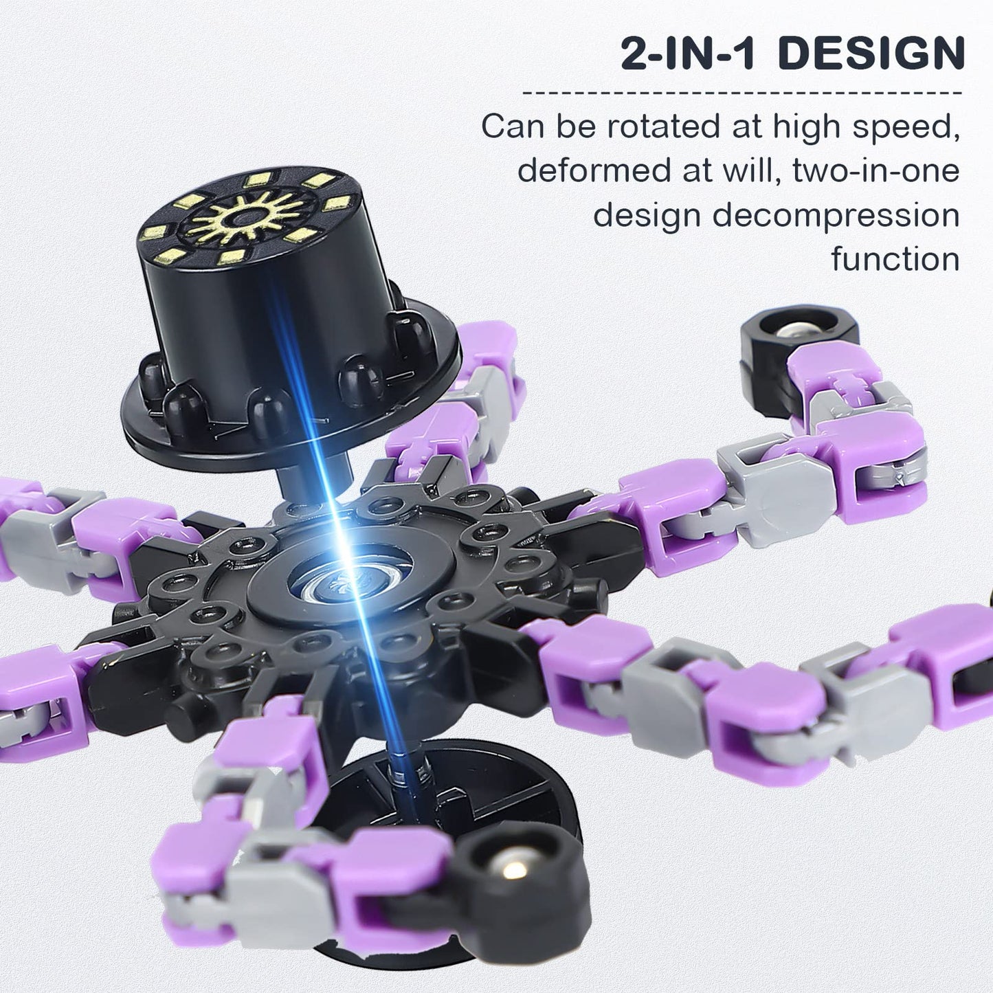 Charniol 20 Pcs Transformable Chain Robot Finger Spinner Robot Deformed Mechanical Spiral Twister Fingertip Spinners Spiral Twister Fingertip Decompression For Adults Teens