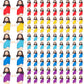 Barydat 100 Pcs Little Jesus Figures Baby Mini Jesus Figurines Bulk to Hide and Seek Tiny Miniature Christ Savior Figurine Toy R