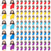 Barydat 100 Pcs Little Jesus Figures Baby Mini Jesus Figurines Bulk to Hide and Seek Tiny Miniature Christ Savior Figurine Toy R
