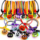 Capoda Halloween Party Favor Zipper Bracelets Bulk Trick or Treat Bracelets Halloween Bracelets Set Halloween Party Favor Wristb