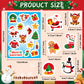 JULMELON 240 PCS Cute Christmas Stickers - Assorted Santa, Snowman, Tree Designs - Bulk Pack for Kids, Classroom, Party Favors,