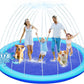 Thicken 118'' Giant Splash Pad, Non-Slip Splash Pad for Kids and Dogs, Toddler Sprinkler Pool & Splash Play Mat, Summer Outside