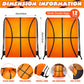 Poen 48 Pcs Basketball Party Favors Basketball Themed Supplies Include 12 Drawstring Backpack 12 Mini Basketball 12 Keychain 12