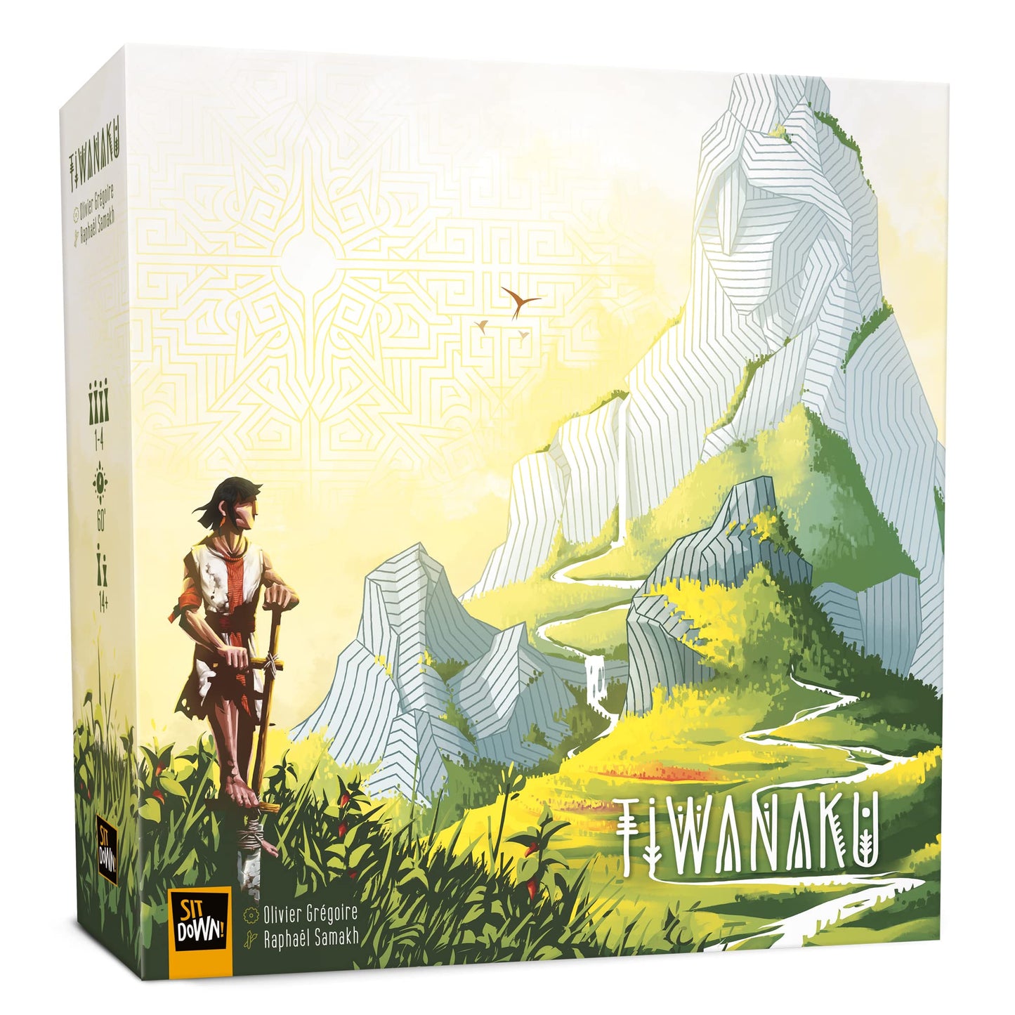 Sit Down! Tiwanaku - Sit Down! Strategy Board Game, Deduction Exploration Optimization, Pachamama Mother Earth Wheel, Play Solo Mode Or With Up To 4 Players, 30 - 60 Minute Play Time, For Ages 14+