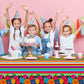 3 Pieces Mexican Fiesta Party Supplies Mexican Theme Tablecloths Cinco De Mayo Table Covers Mexican Floral Stripes Tablecover fo
