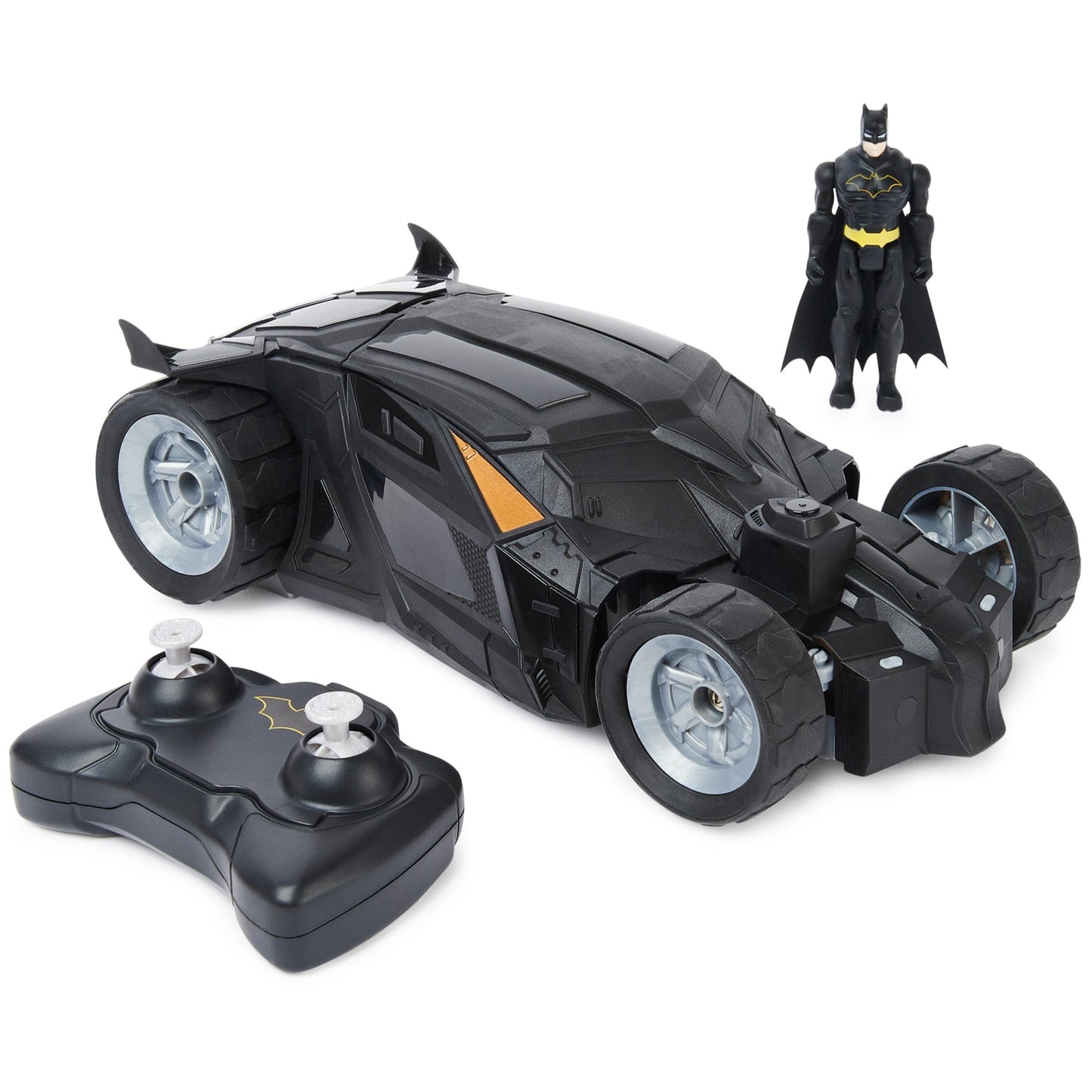 DC Comics, Batman Batmobile Remote Control Car, Easy to Drive, Compatible with Batman Figures, Kids Toys for Boys and Girls Ages