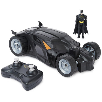 DC Comics, Batman Batmobile Remote Control Car, Easy to Drive, Compatible with Batman Figures, Kids Toys for Boys and Girls Ages