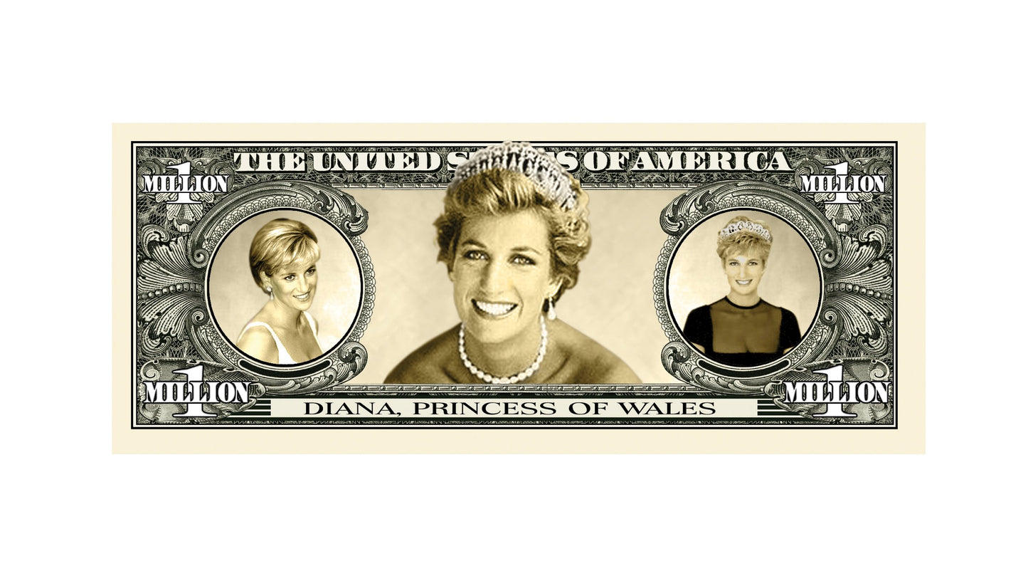American Art Classics Princess Diana Million Dollar Bill (Pack Of 5) - Best Princess Di Collectible